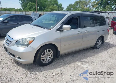 2007 Honda Odyssey Ex-L из США, поврежденный, VIN 5FNRL38797B042602